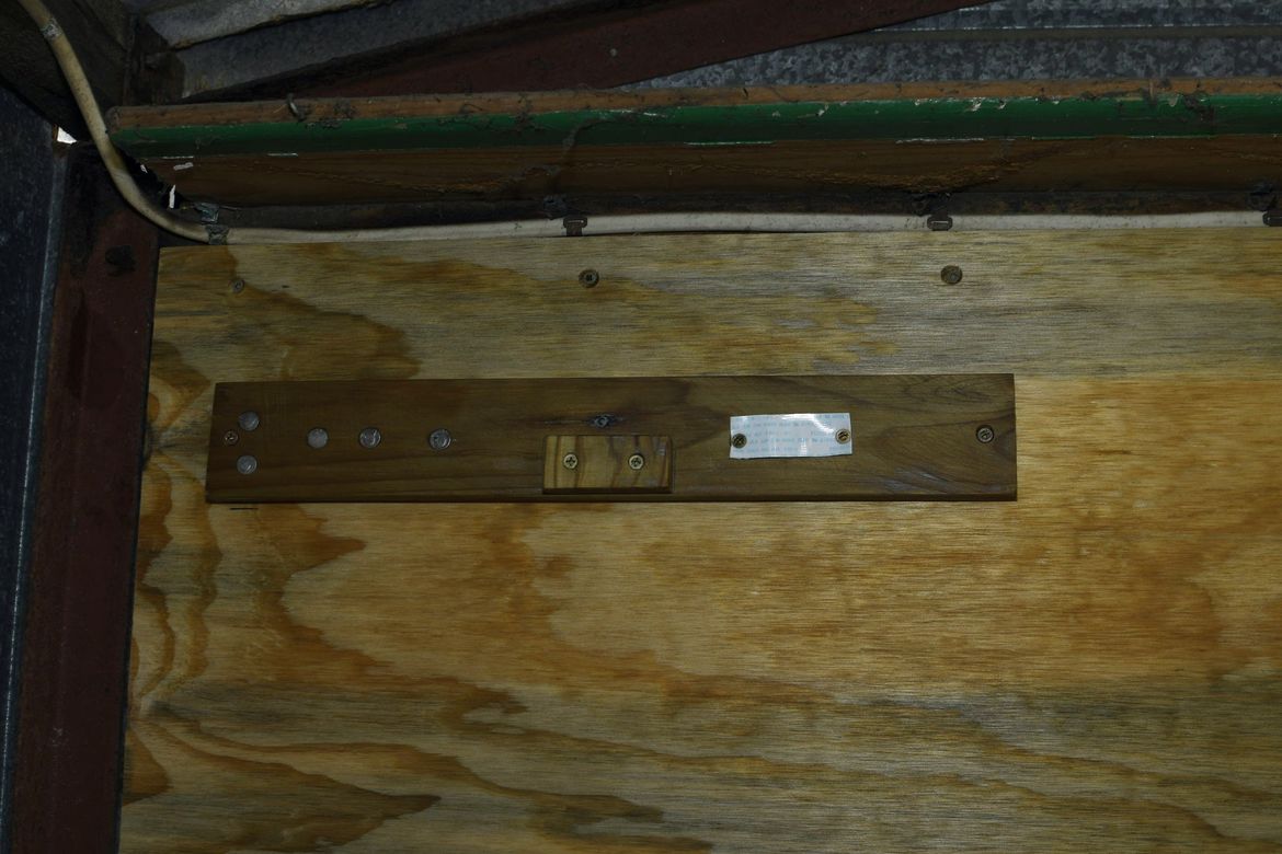 In place except for the pencil tin.