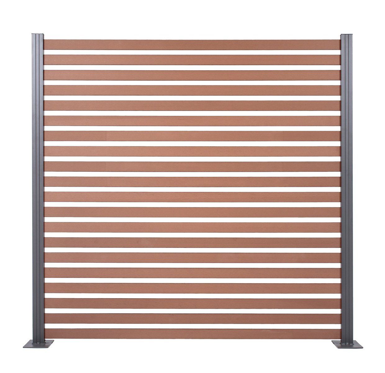 Merbau slat fence with aluminium posts Bunnings community