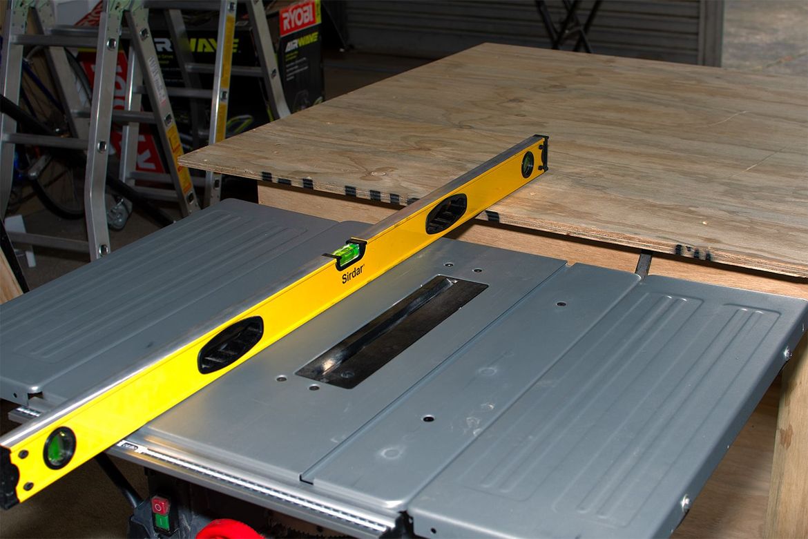 Doubles as an outfeed table