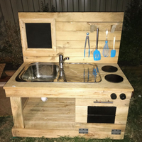 Recycled pallet mud kitchen