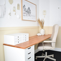 Coastal home office makeover by MyKindofBliss