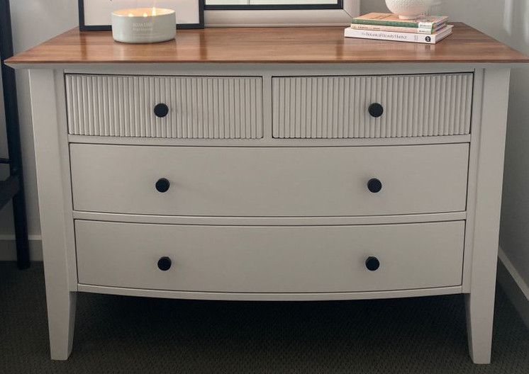 Modern dresser with fluted top drawers Bunnings community