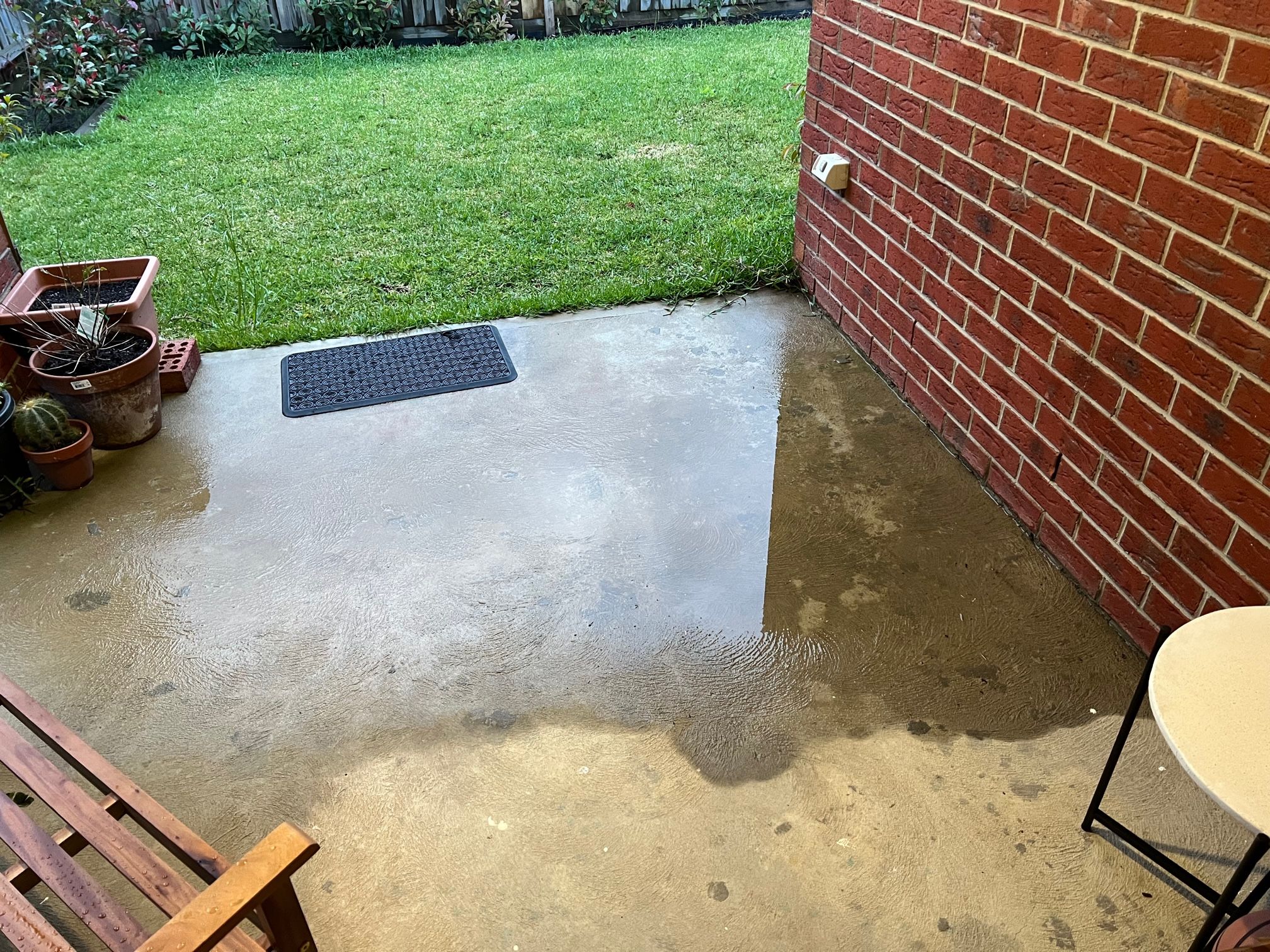 How to level concrete on alfresco? Bunnings community