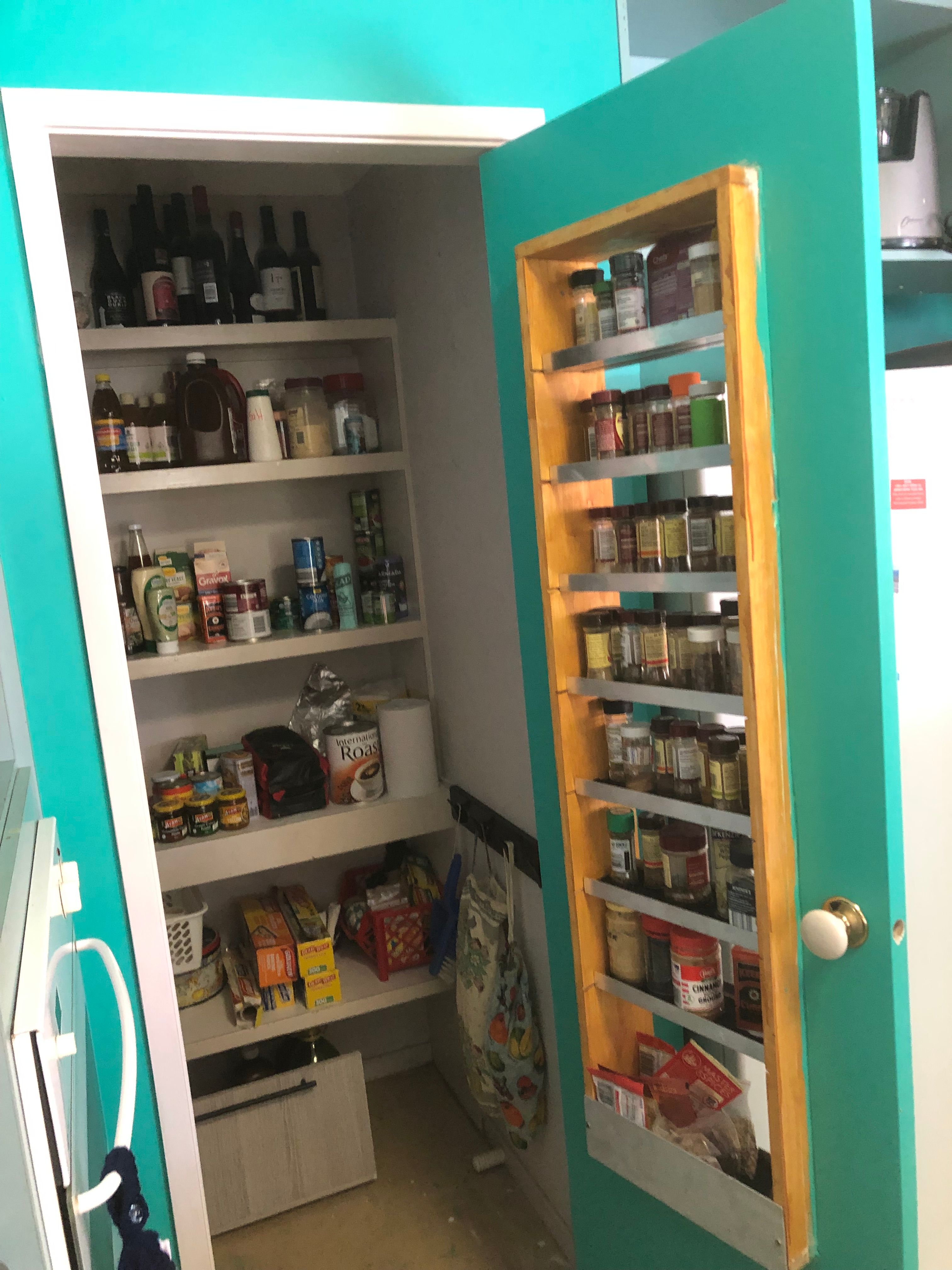 Spice rack built into pantry door Bunnings community