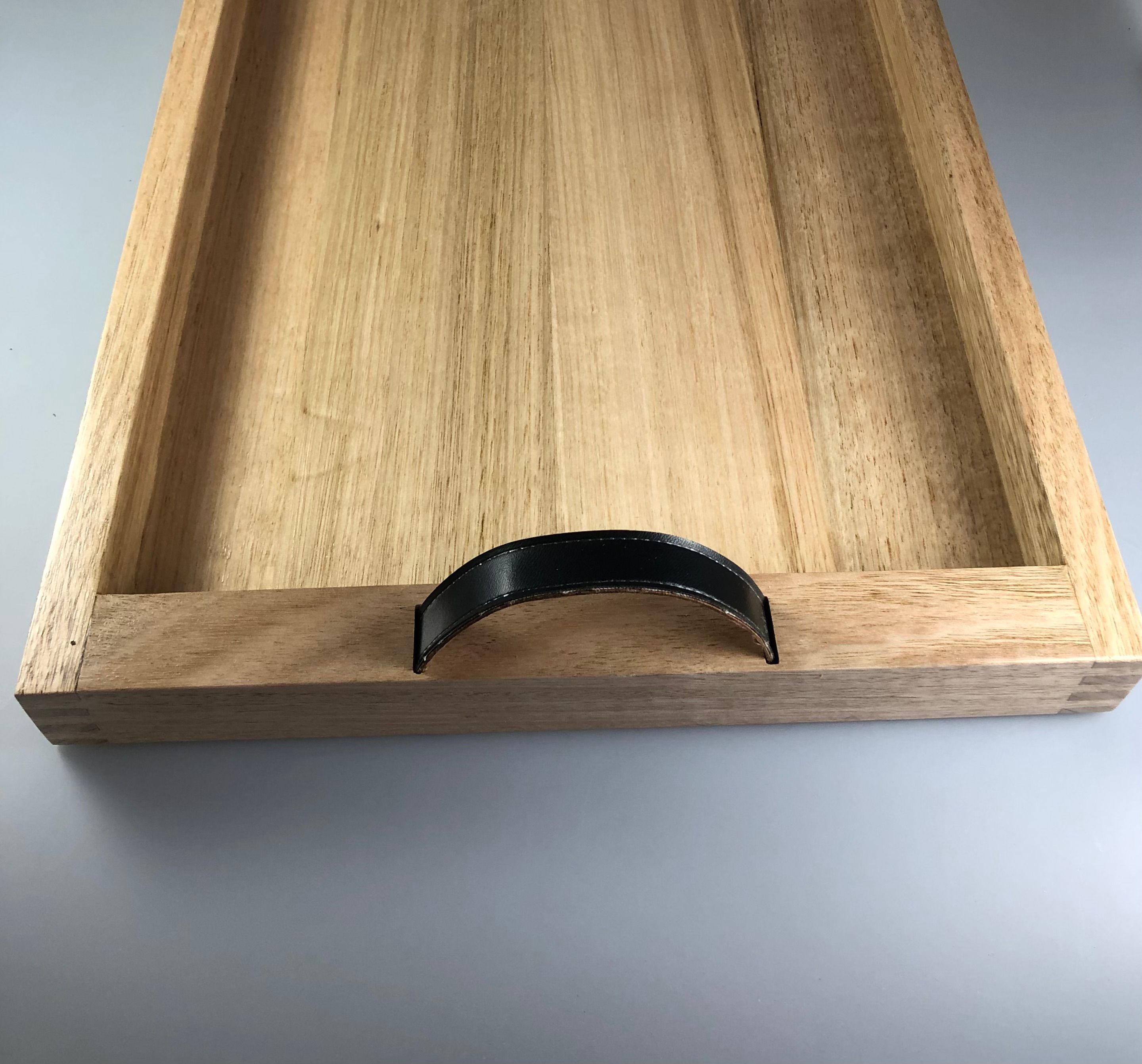 Drinks tray with leather handles Bunnings community