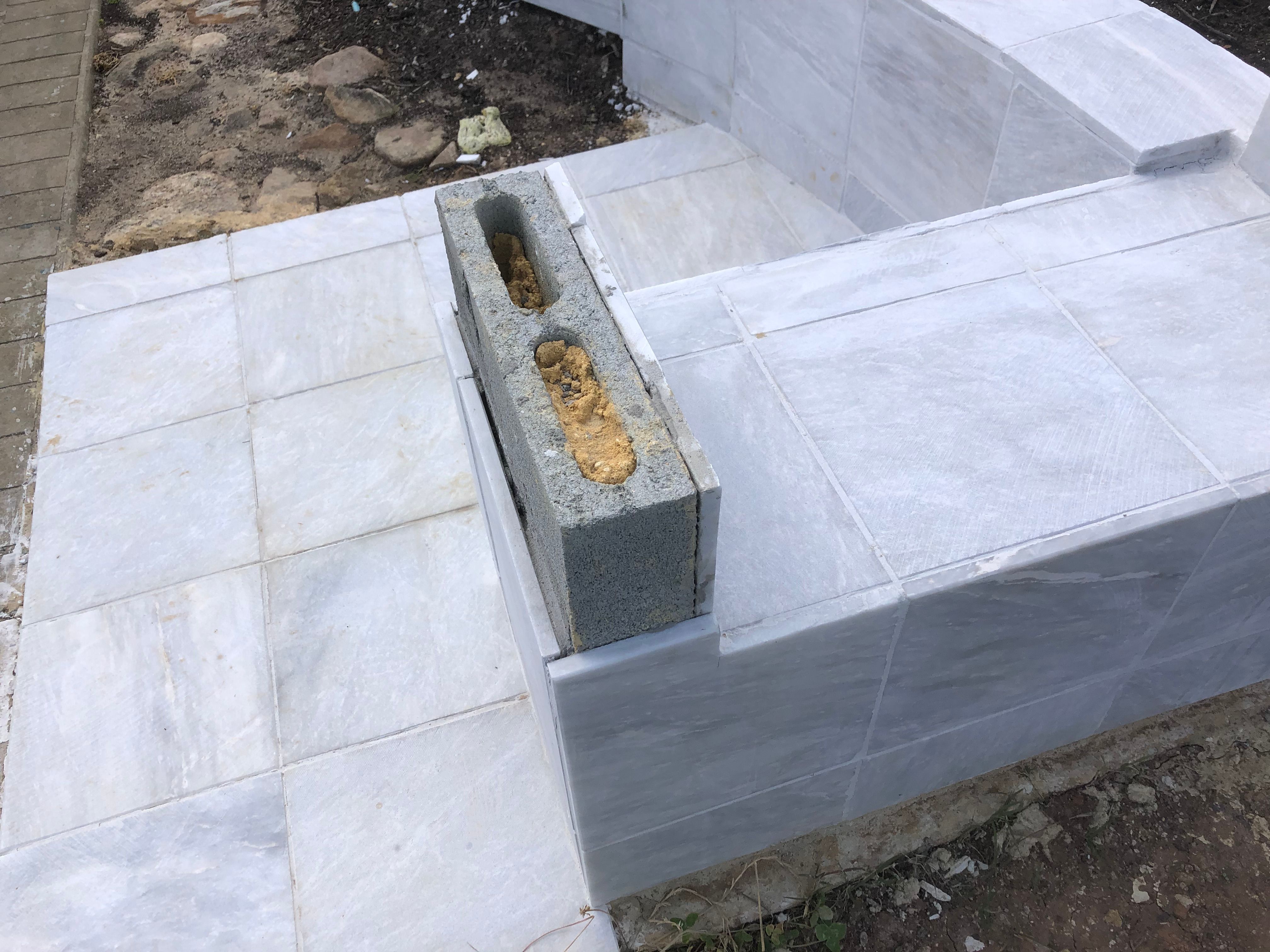 Solved Glass brick and marble letter box and wa... Bunnings