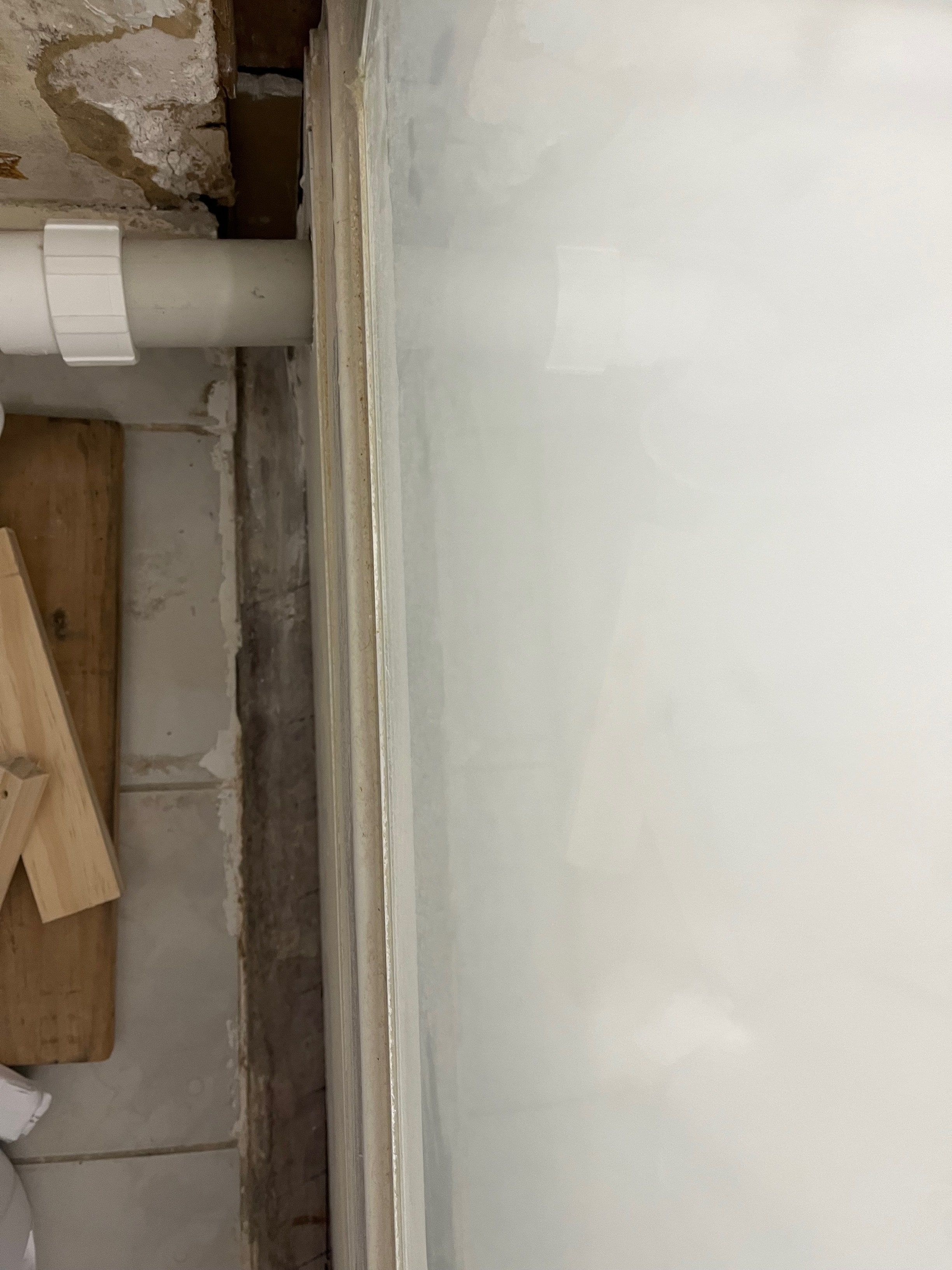 How to fill a 70mm gap between tiles and... Bunnings community