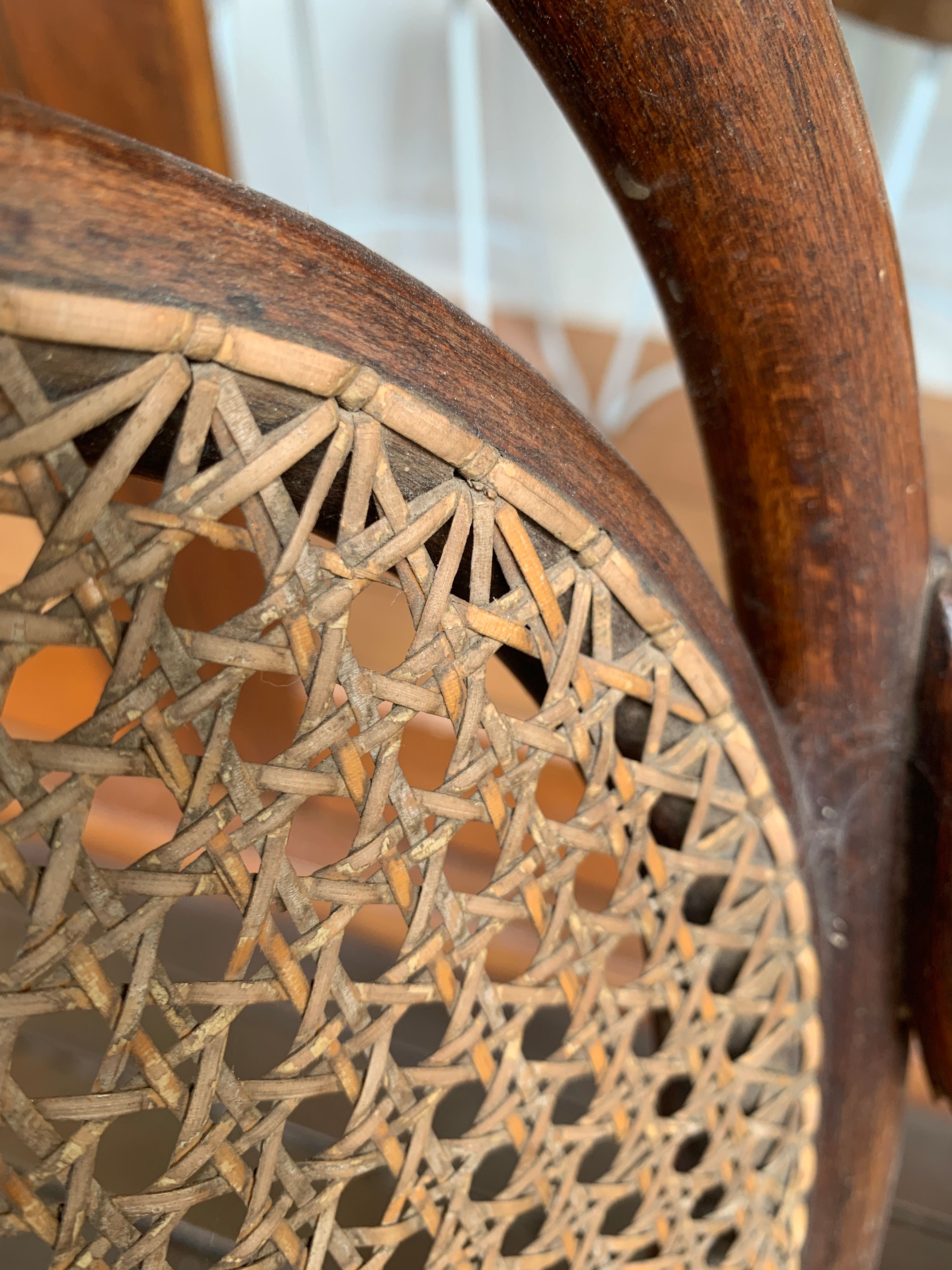 How to recane backrest on a Bunnings community