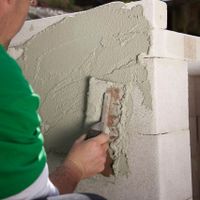 Render is formulated to stick to vertical surfaces