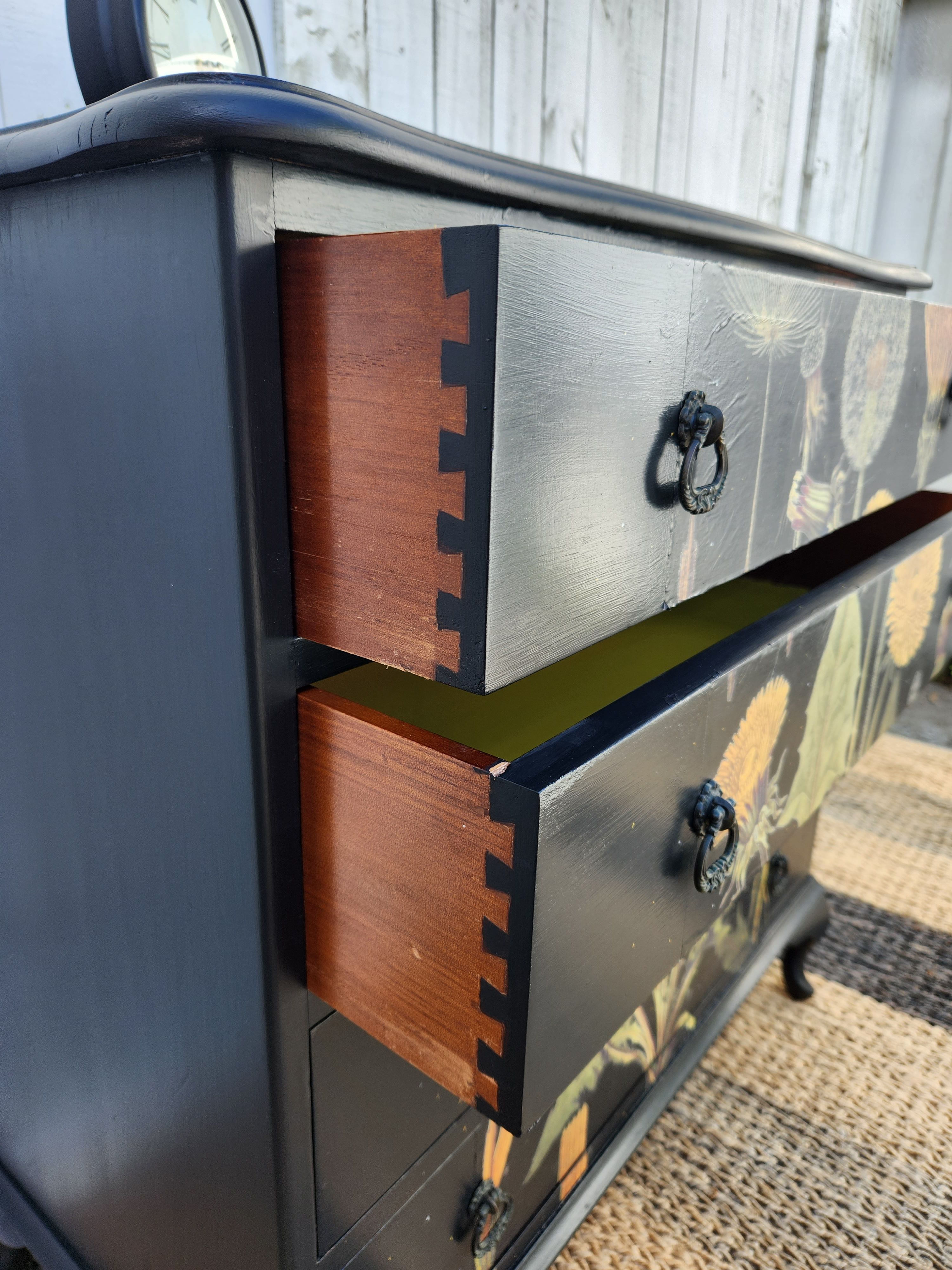 Upcycled vintage drawers with decoupage Bunnings community