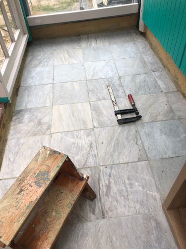 Sealed marble tiles 12- 15mm thick