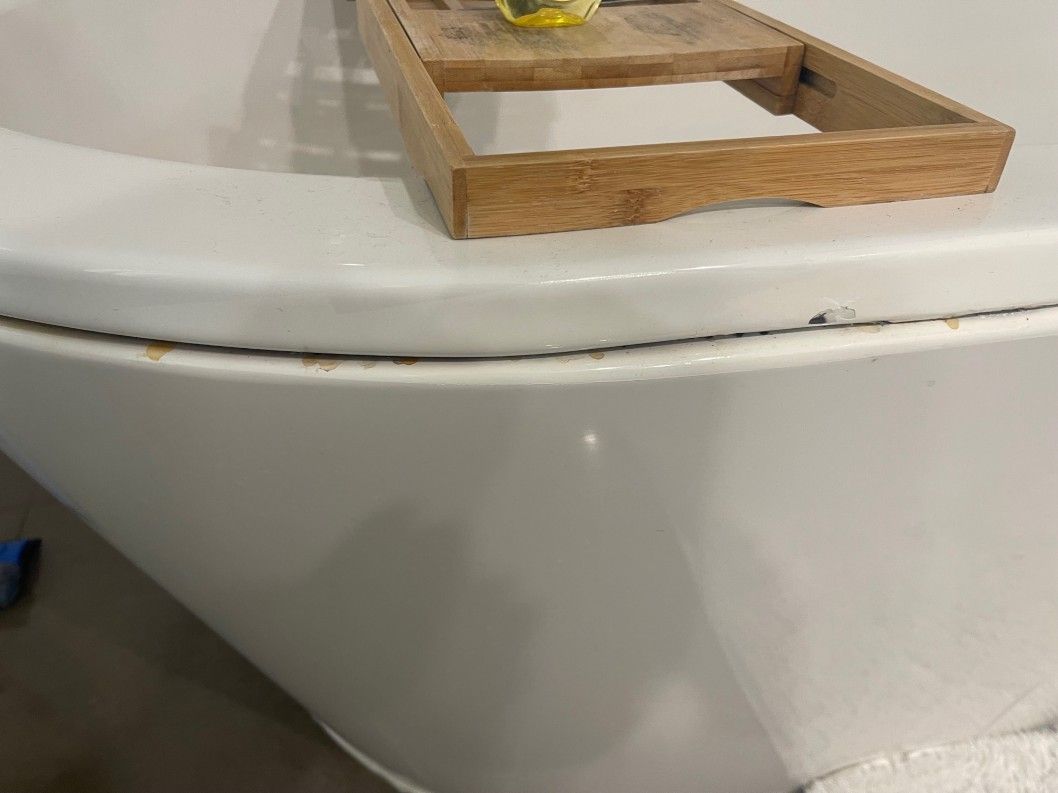 How to treat rust in bathtub rim? Bunnings community
