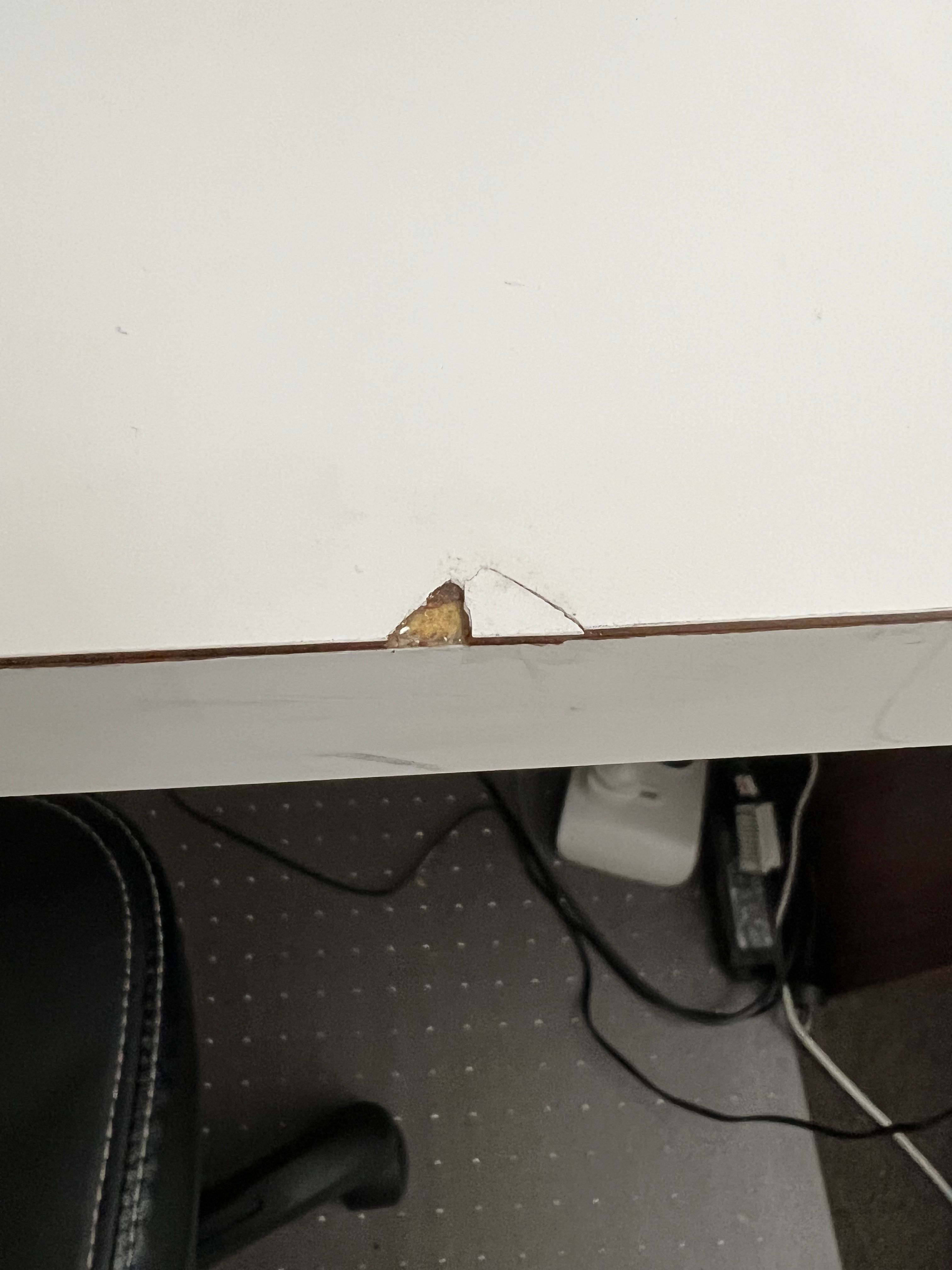 How to repair damaged laminate bench edg... Bunnings community