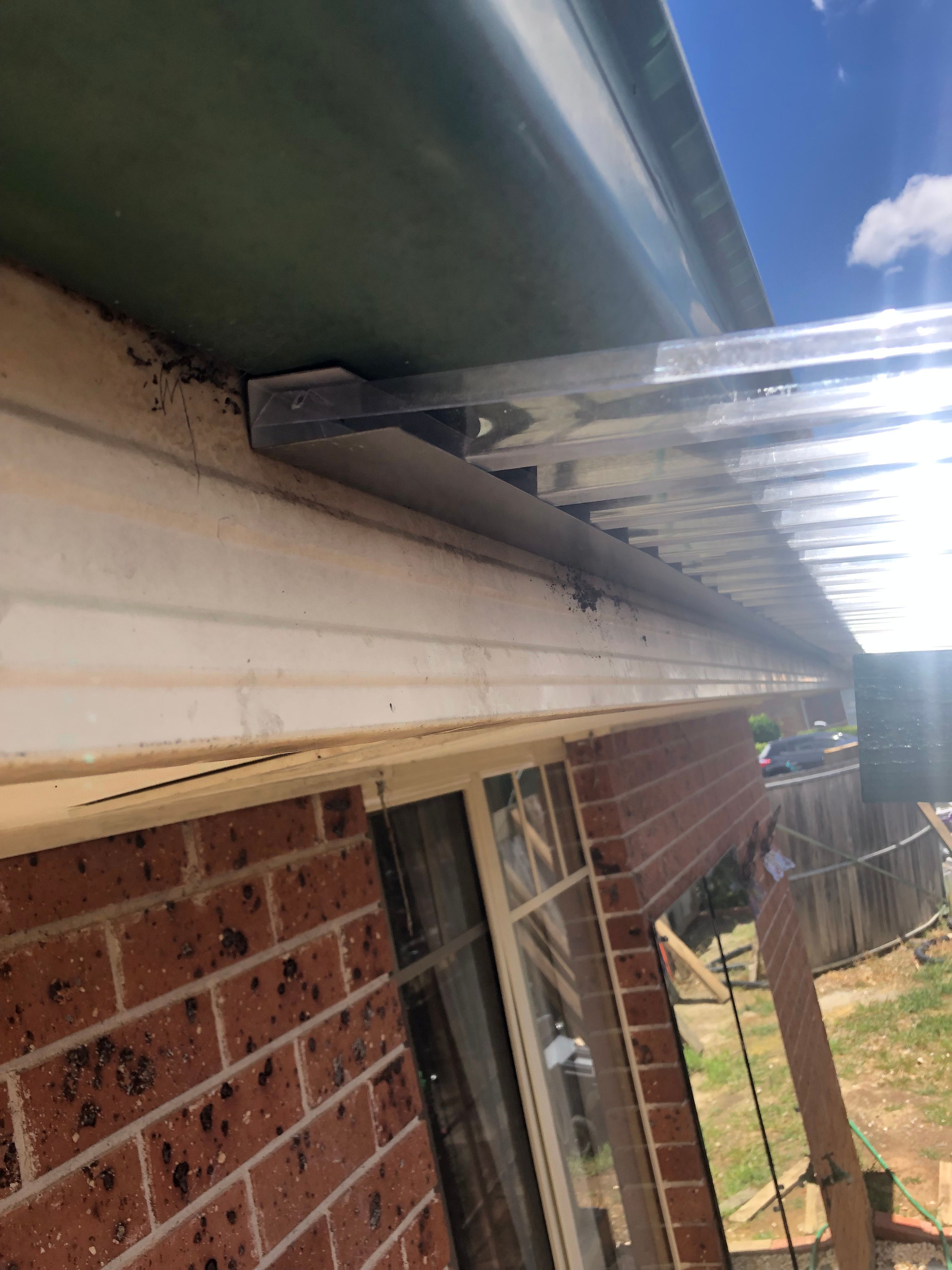How to seal gap between polycarbonate ro... Bunnings community