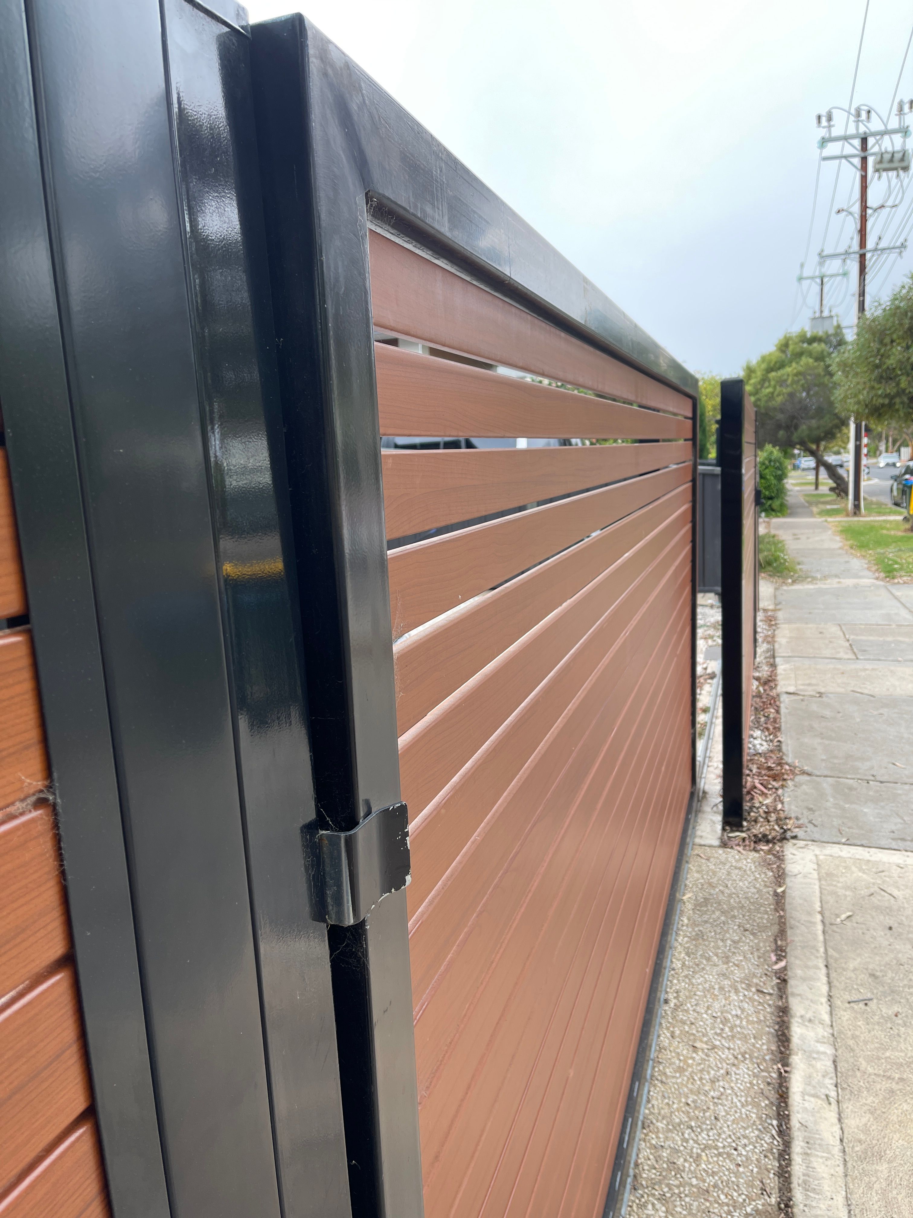 How to fix tilted metal fence post? Bunnings community
