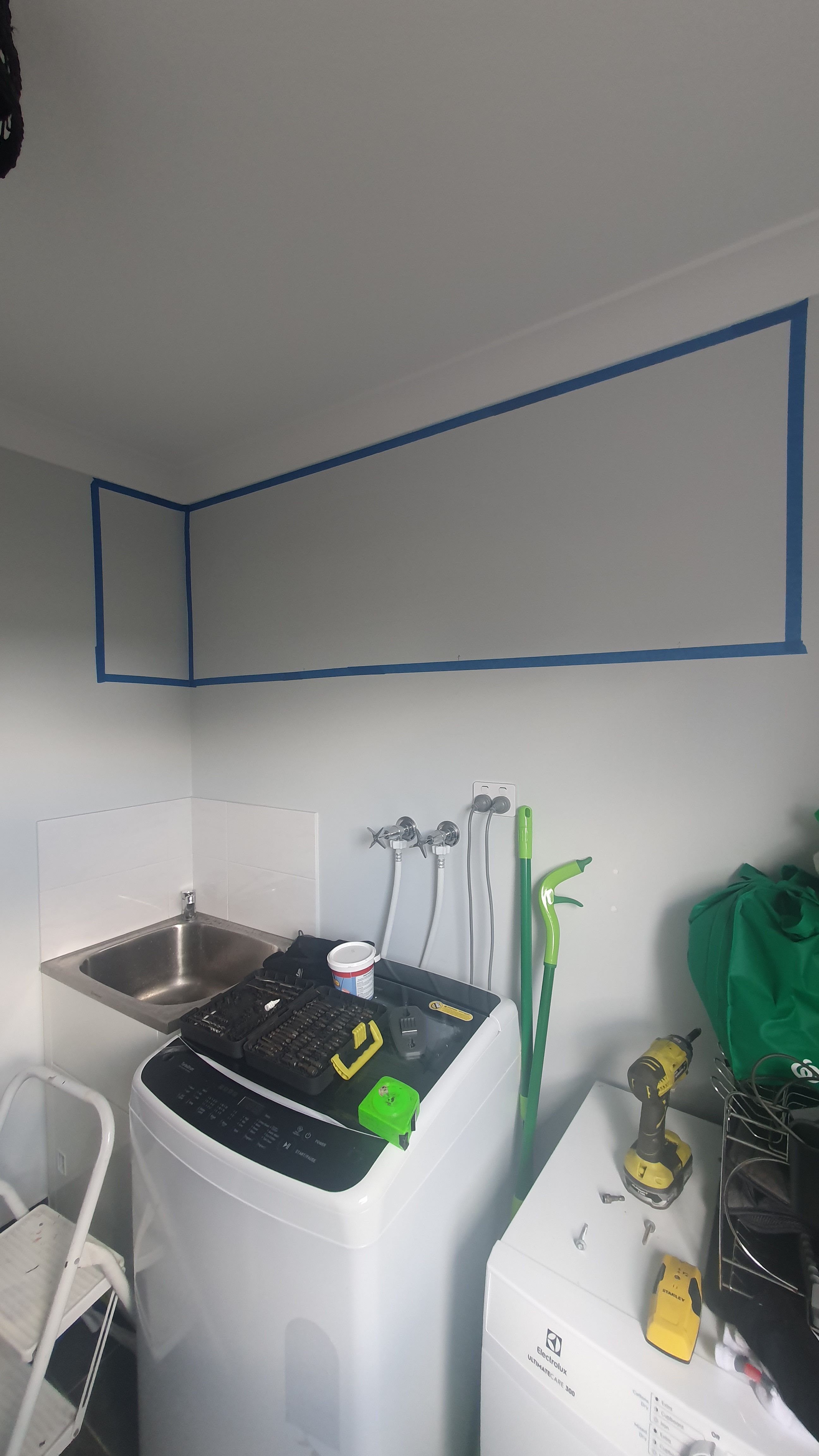 How to mount wall laundry to me... Bunnings community