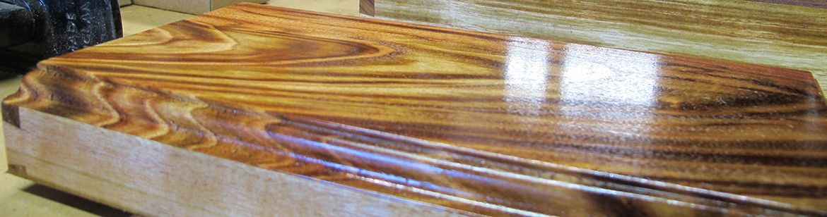 Experienced woodworker Ron Rowe is making a new jewellery box.