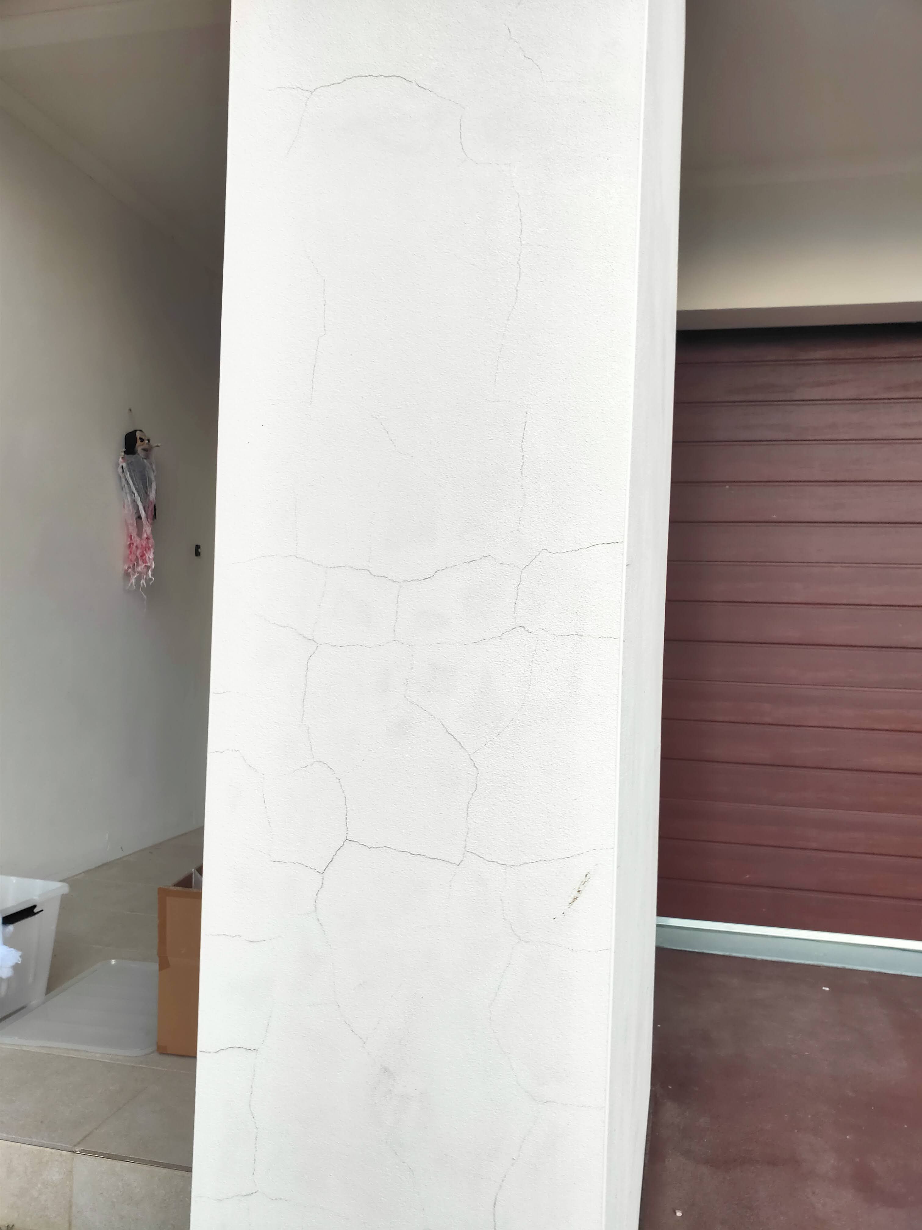 How to fix render cracks in front facade... Bunnings community