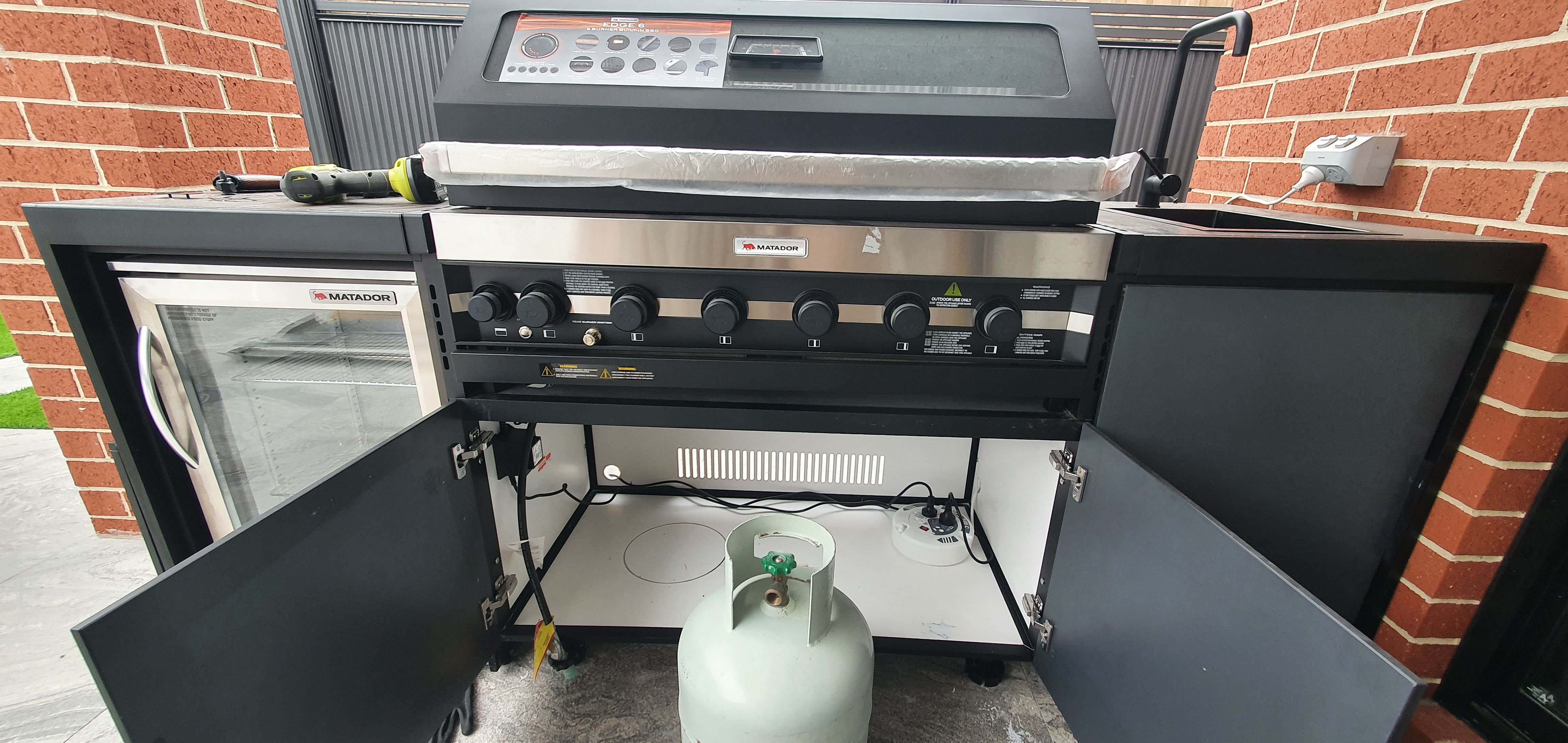 How to fit a gas cylinder inside 6 burne... Bunnings community