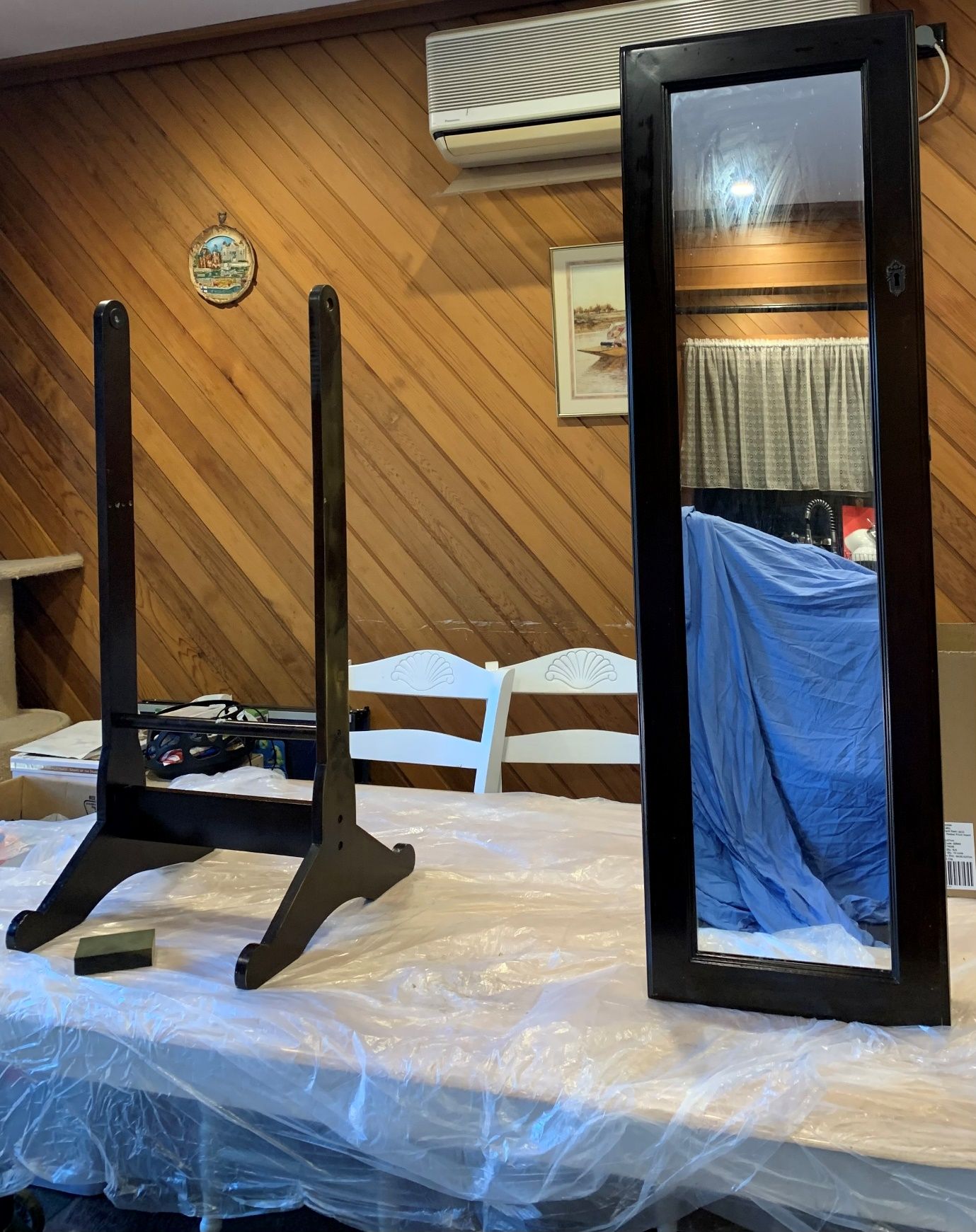 Upcycled freestanding floor mirror Bunnings community