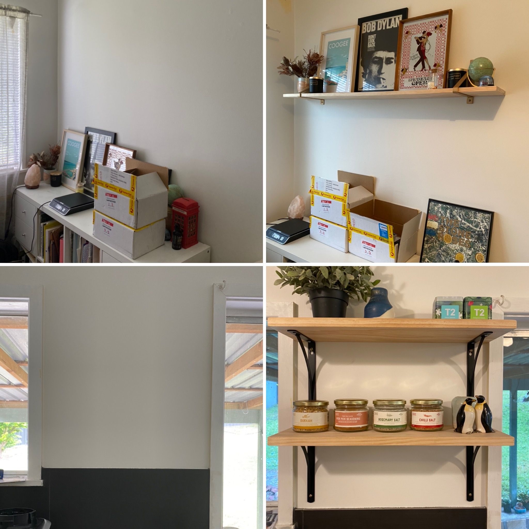 D.I.Y. shelves using raw timber Bunnings community