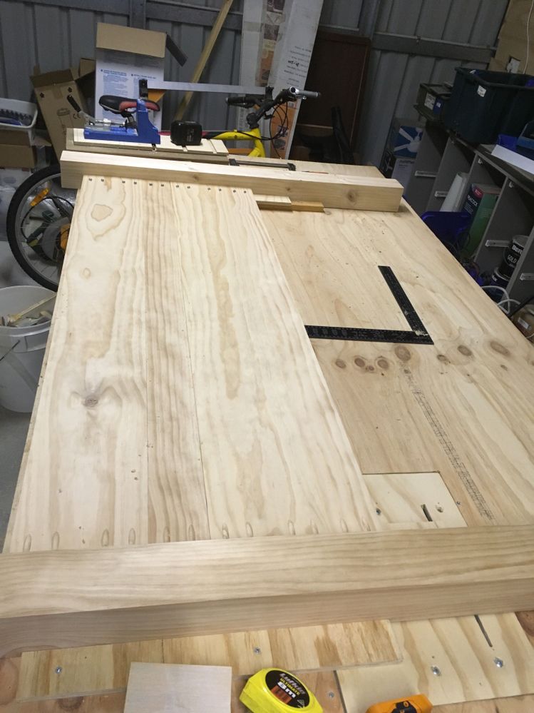 head end start using pocket hole joinery