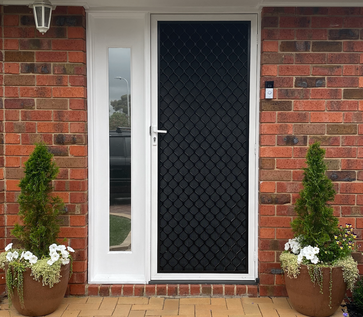 Spray painted screen door Bunnings community