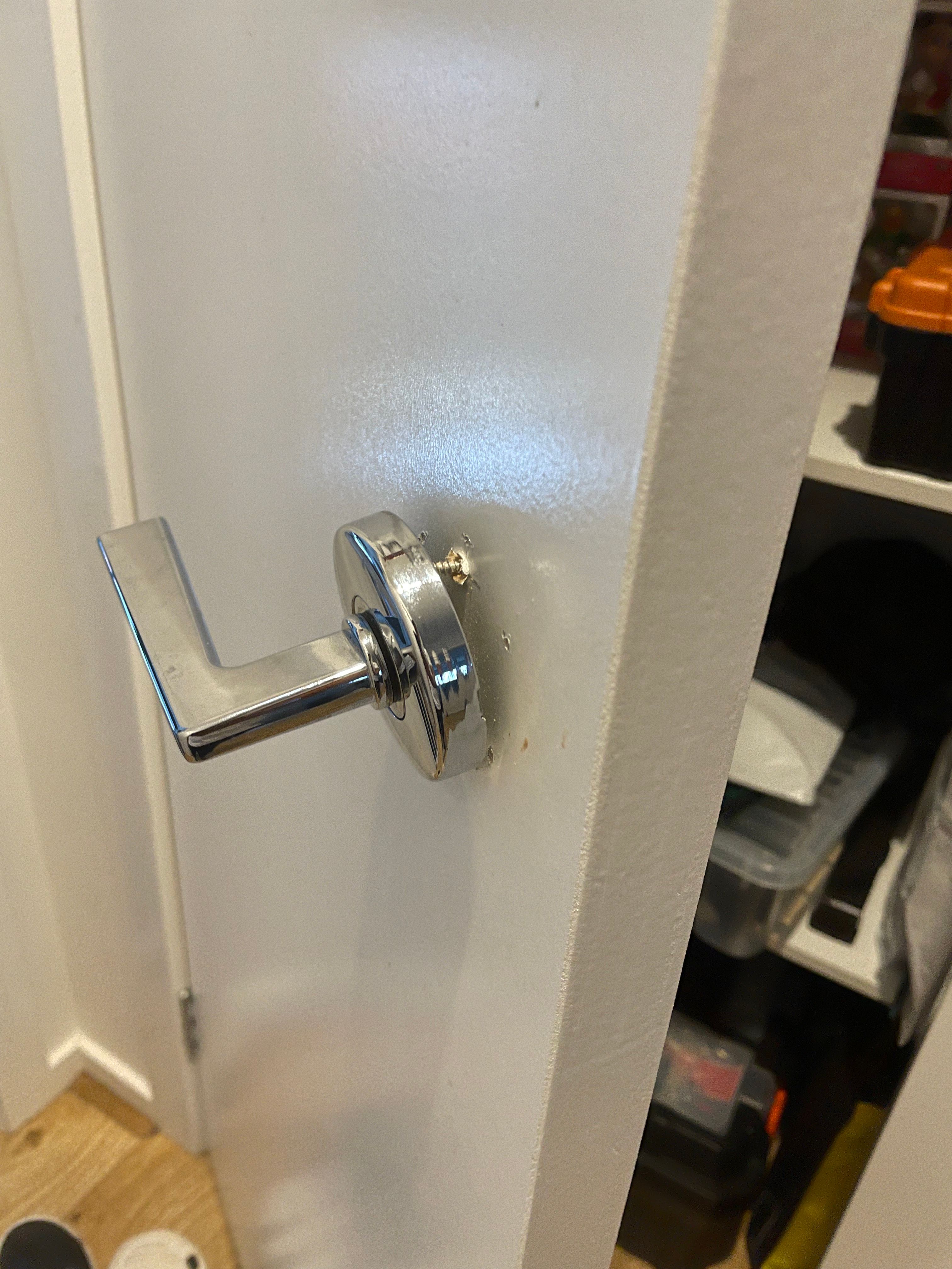 How to fix laundry cupboard handle? Bunnings community