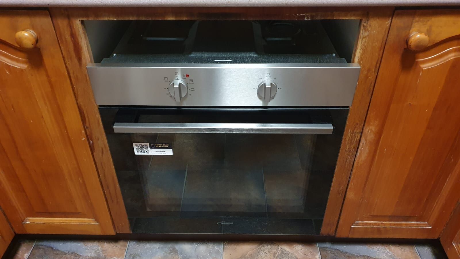 How to cover gap left after new oven ins... Bunnings community