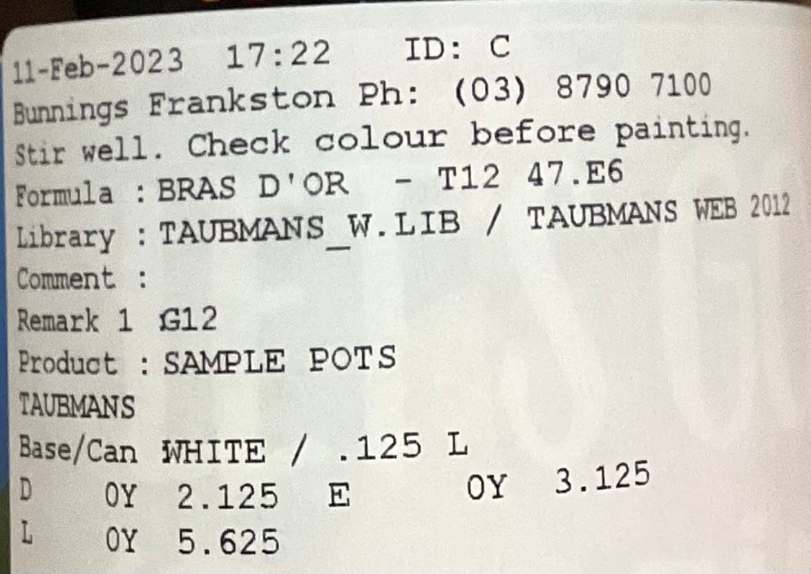 Solved How to read a Bunnings paint label? Bunnings community