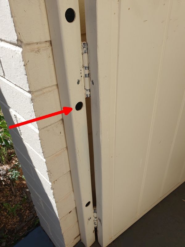 How to attach gate frame to brickwork? Bunnings community