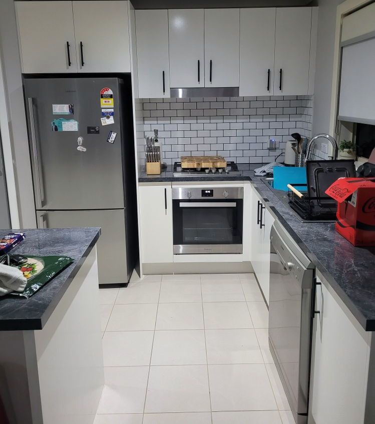 Kitchen makeover using painted Bunnings community