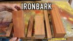 Ironbark post and batton samples.
