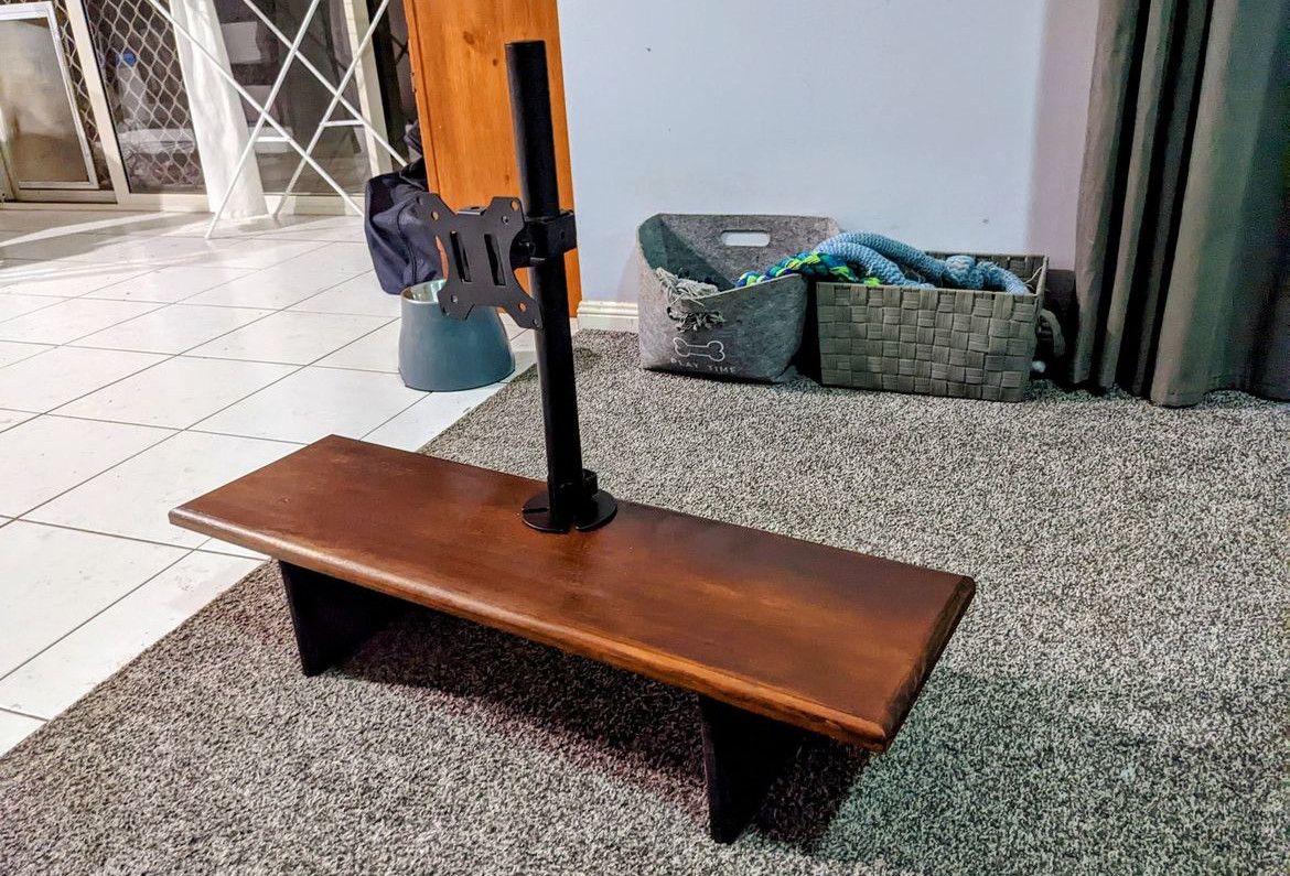 Solid computer monitor stand Bunnings community
