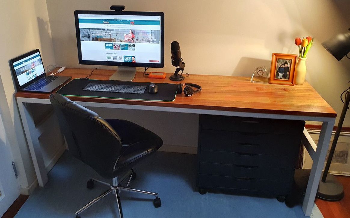 Solid computer monitor stand Bunnings community