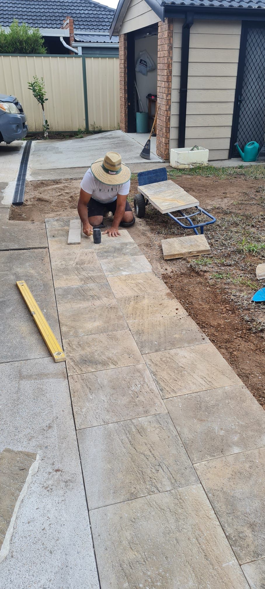 Side path paver transformation Bunnings community