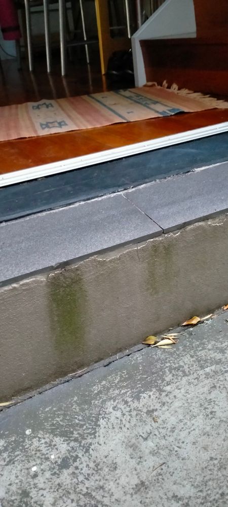 Water under tiles