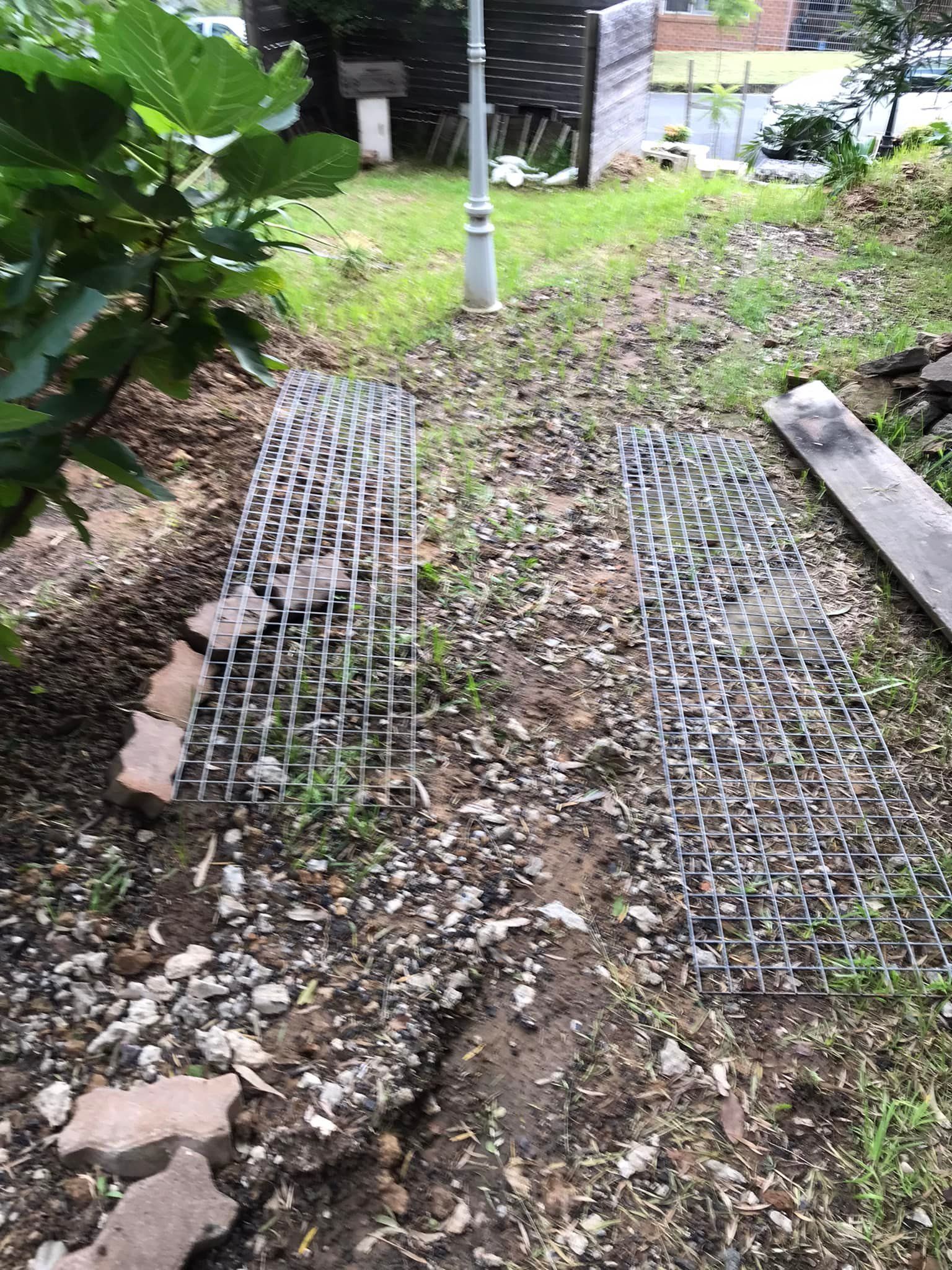 Large gabion retaining wall build Bunnings community