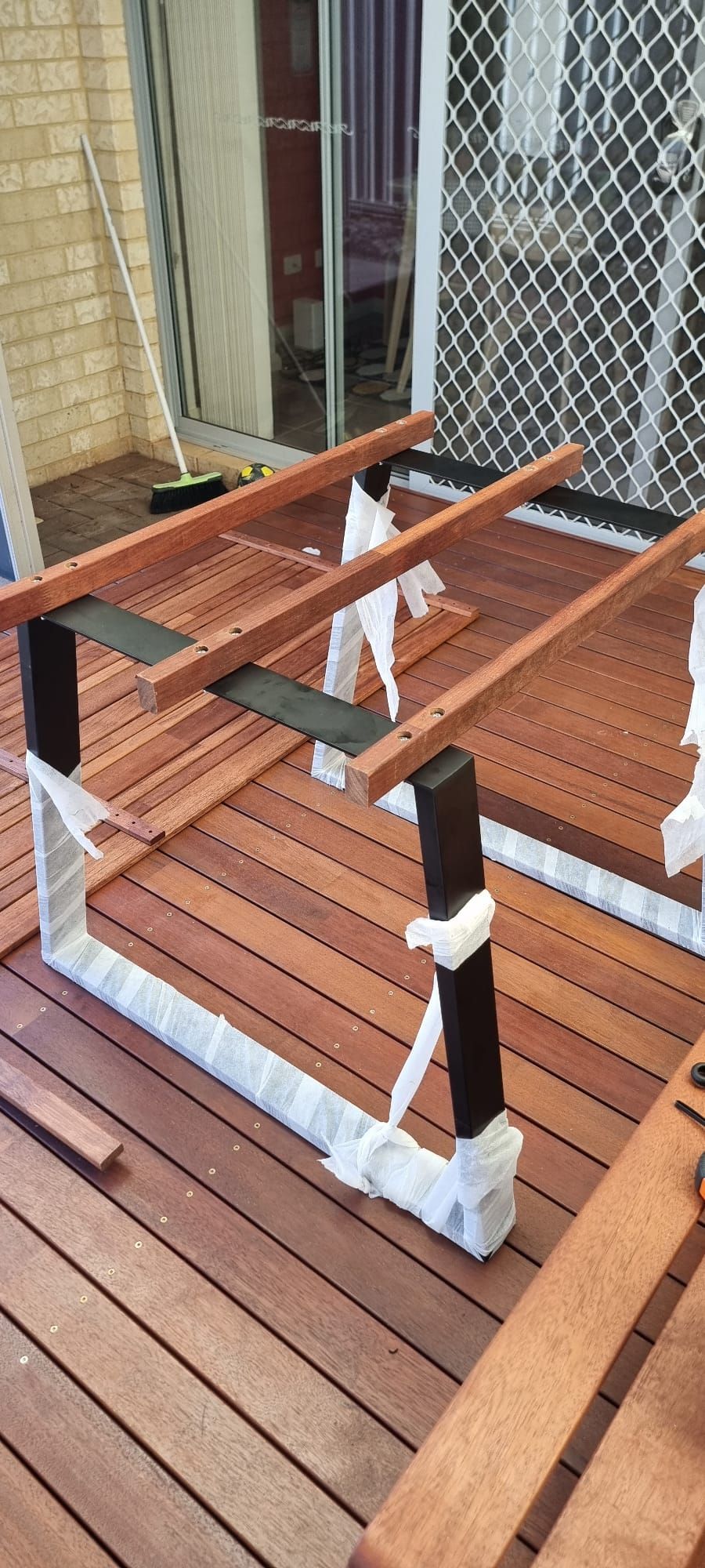 Outdoor table using Merbau fence panel Page 4 Bunnings