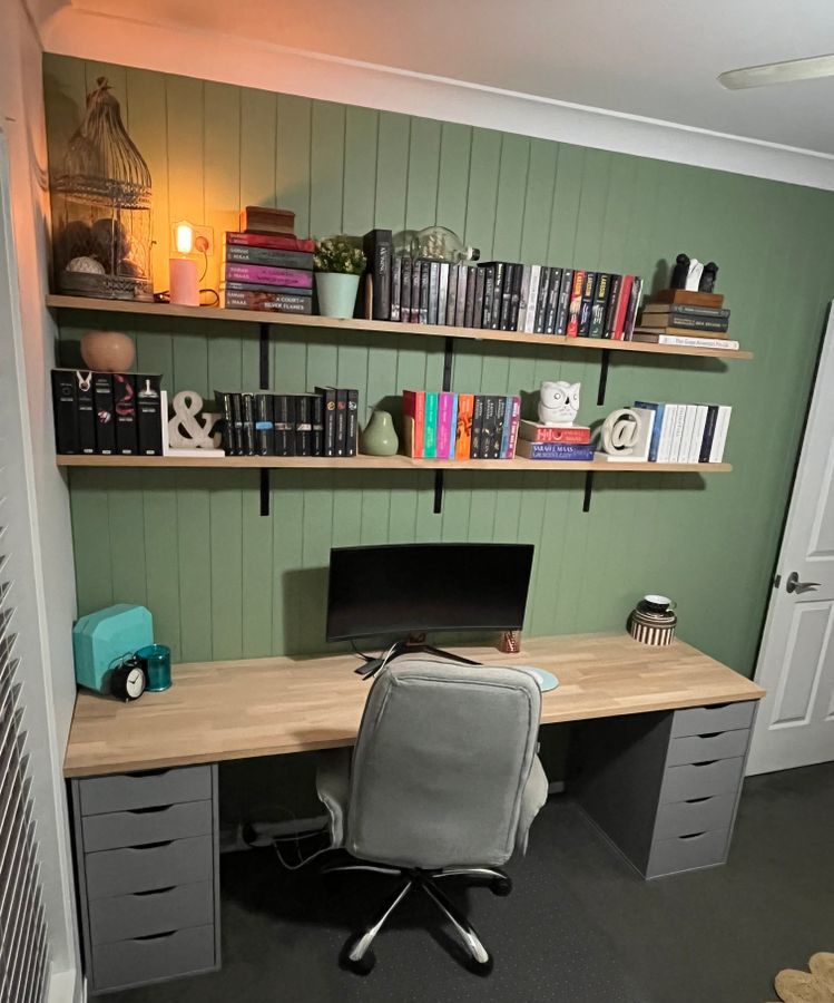 Home office update with VJ panelling Bunnings community