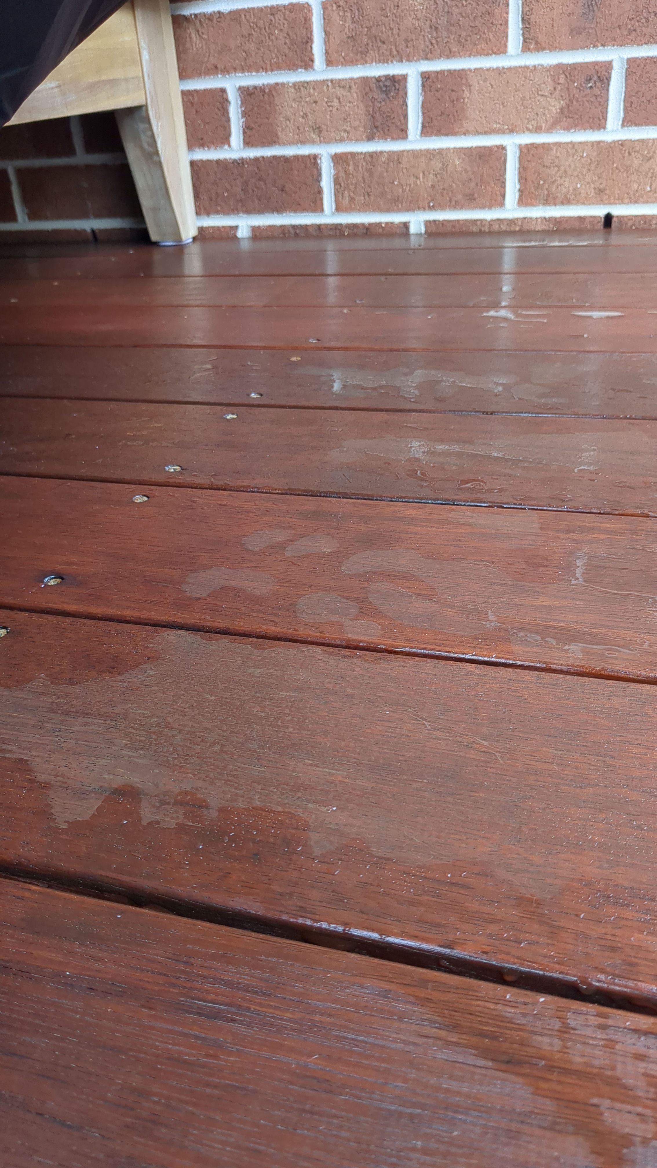 How to remove water stains on my newlyo... Bunnings community