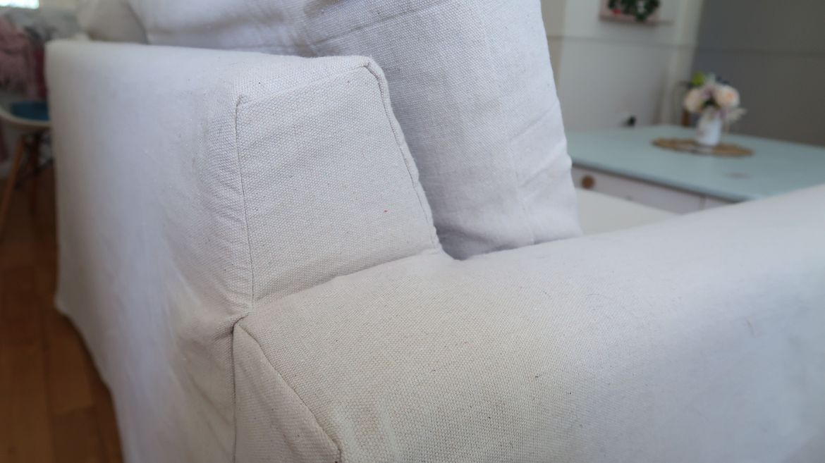 The cover is easily removable for washing and even bleaching if necessary so we can enjoy it without being precious about it.