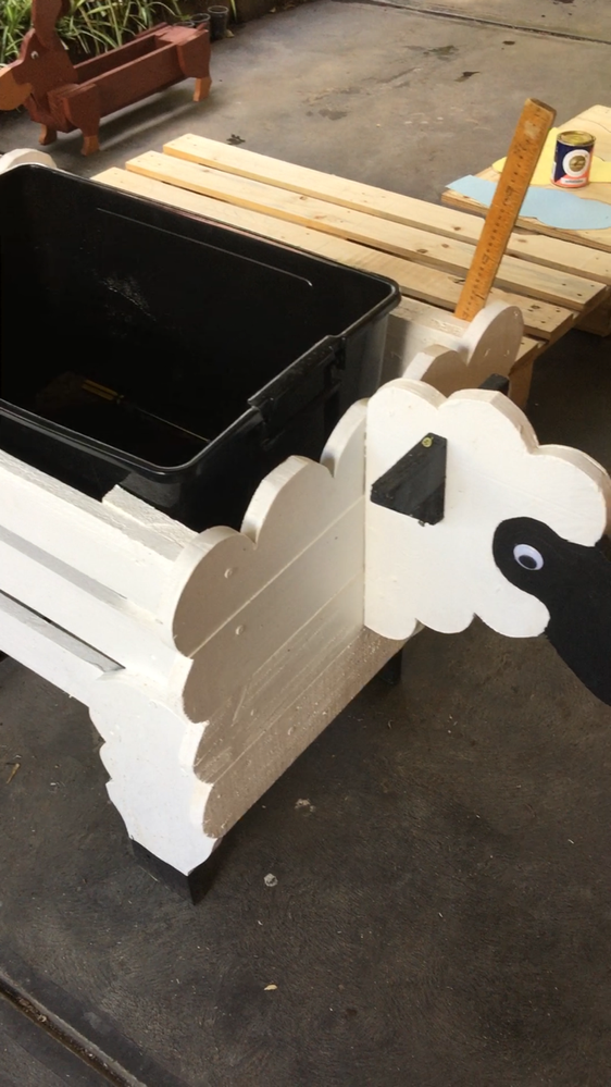 Note, some tubs are higher than others. Some have handles. Need a gap to reach in to lift the tub out. I have a few tubs with plants growing, so they can be swapped around.