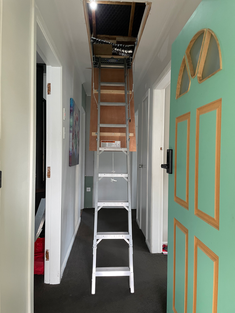 View from front door. This allows us to come straight in from front door up the stairs