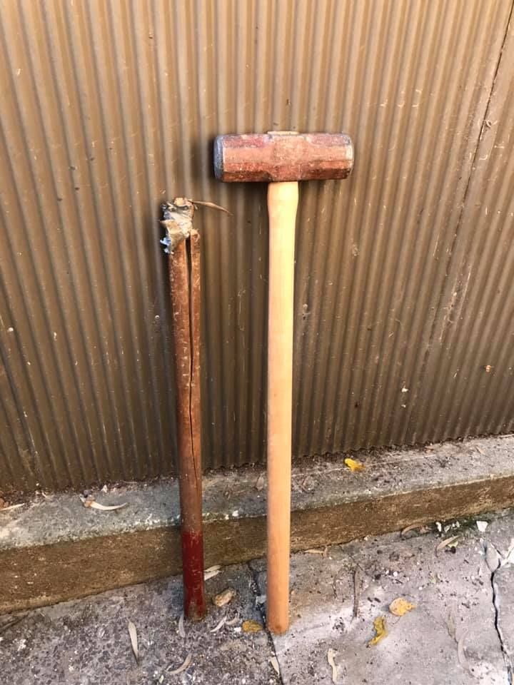 Sledgehammer handle repair Bunnings community