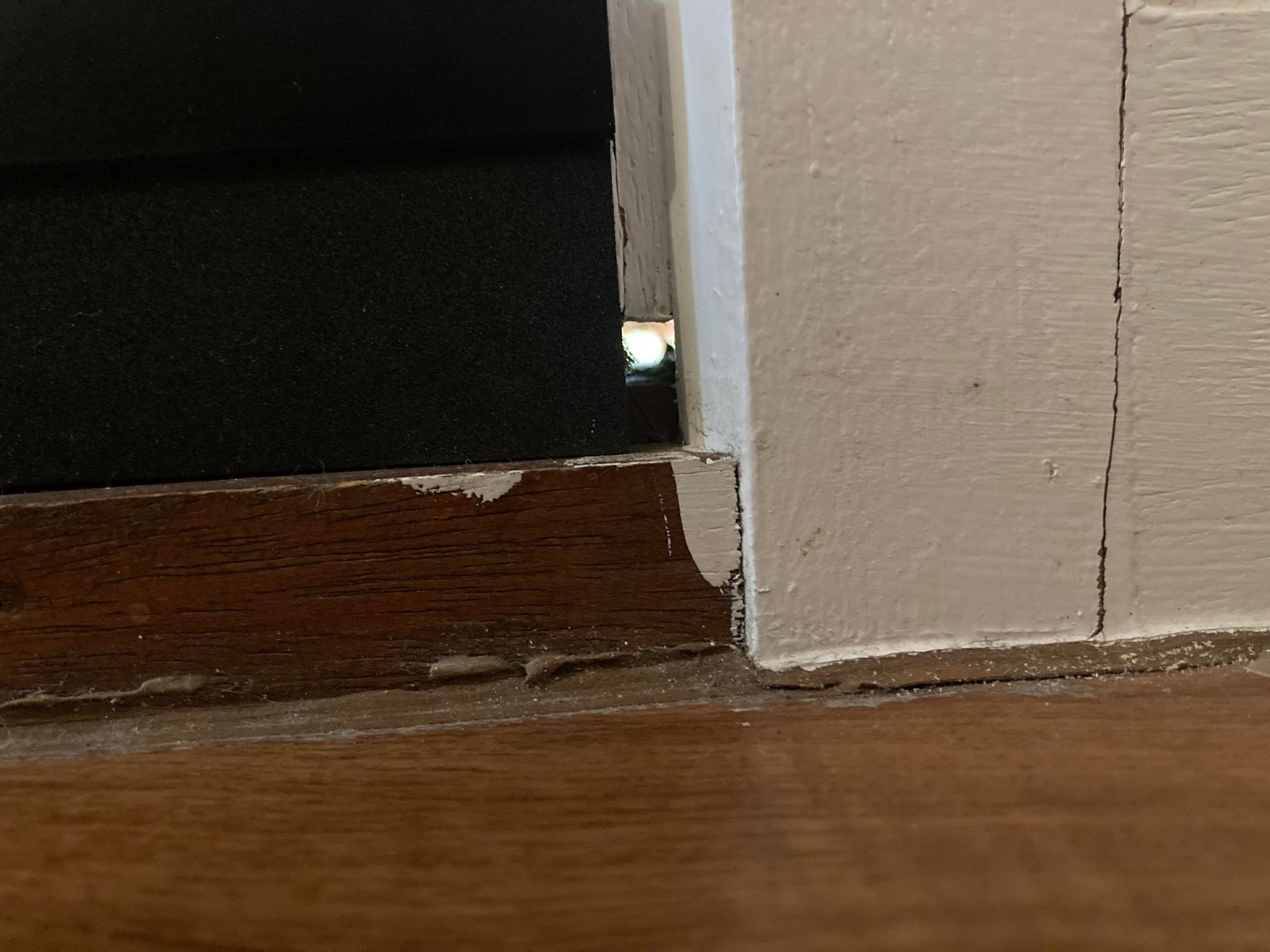 How to patch gap in front door trim? Bunnings community