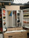 Space saving tool cabinet