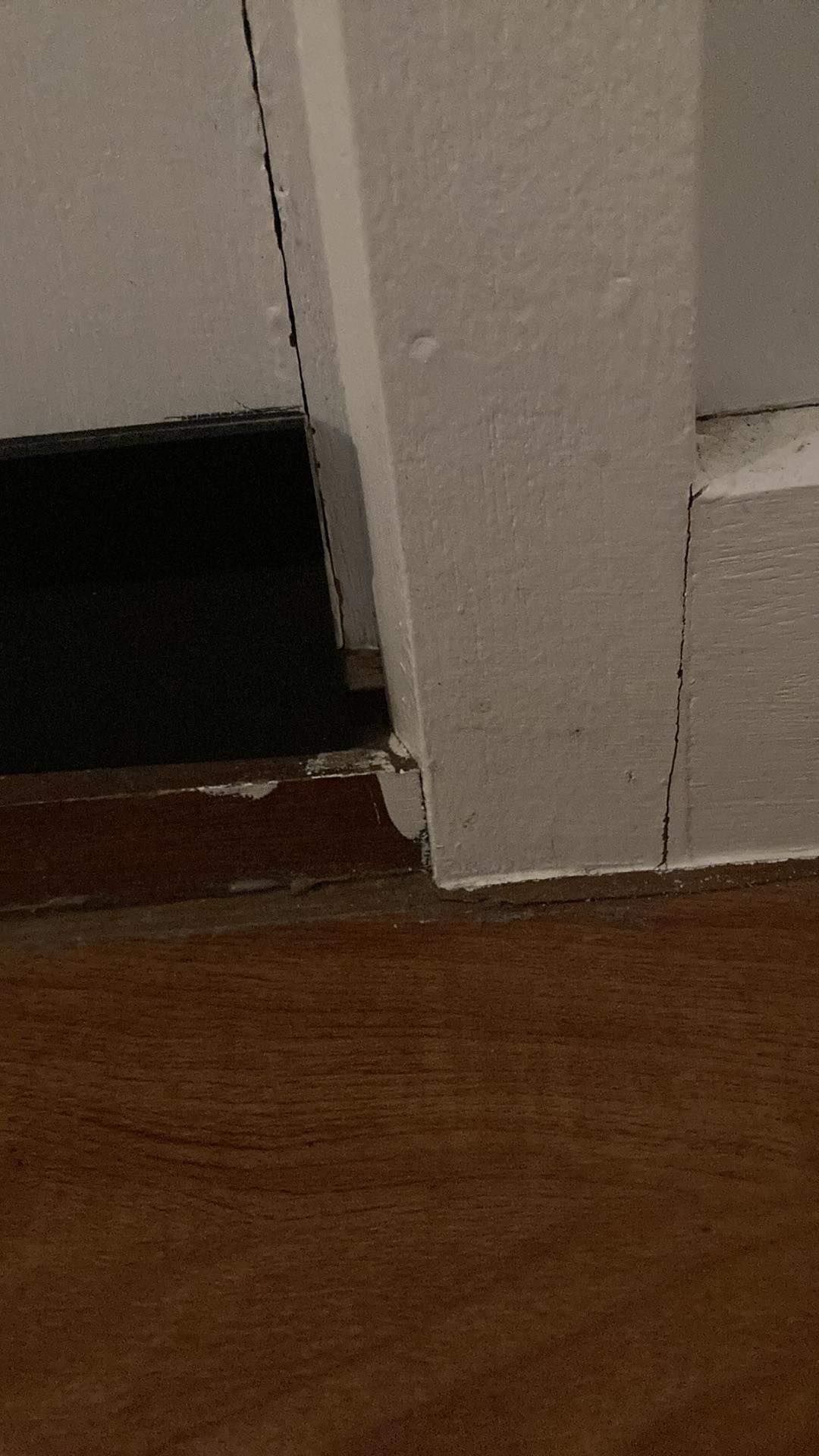 How to patch gap in front door trim? Bunnings community