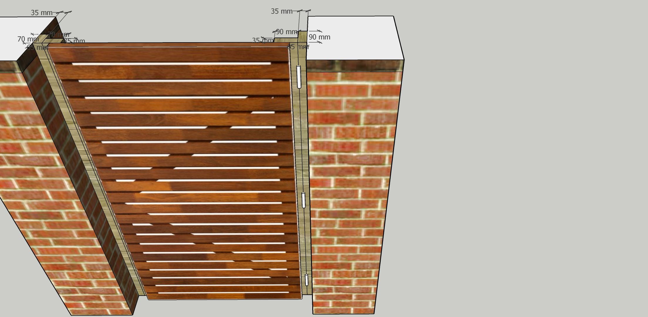 How to install a gate onto brickwork? Page 2 Bunnings community