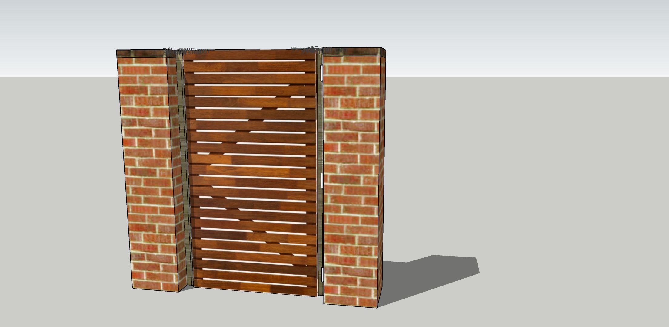 How to install a gate onto brickwork? Bunnings community
